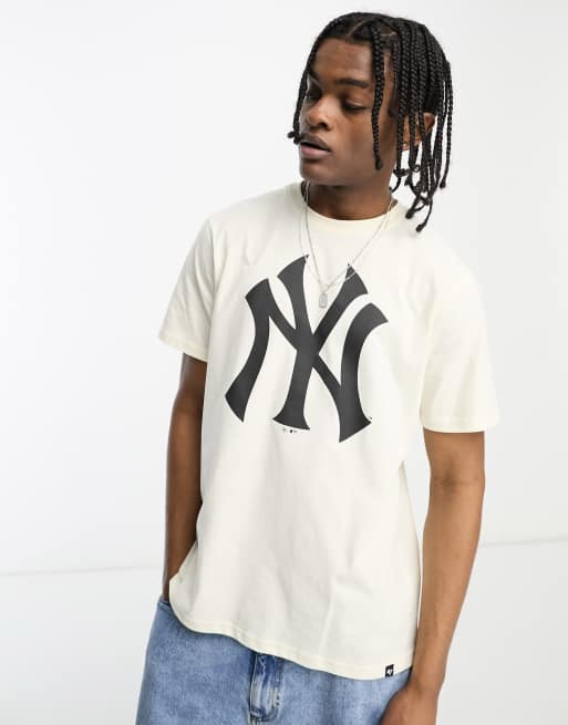 47 Brand MLB NY Yankees t-shirt in off white