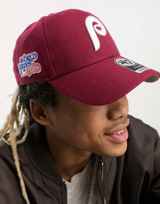47 Brand – MLB Philadelphia Phillies – Baseballkappe in Burgunderrot