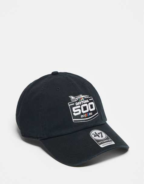 47 Brand Nascar logo cap in washed black - view 1