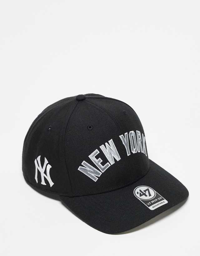 47 Brand - new york script cap in black