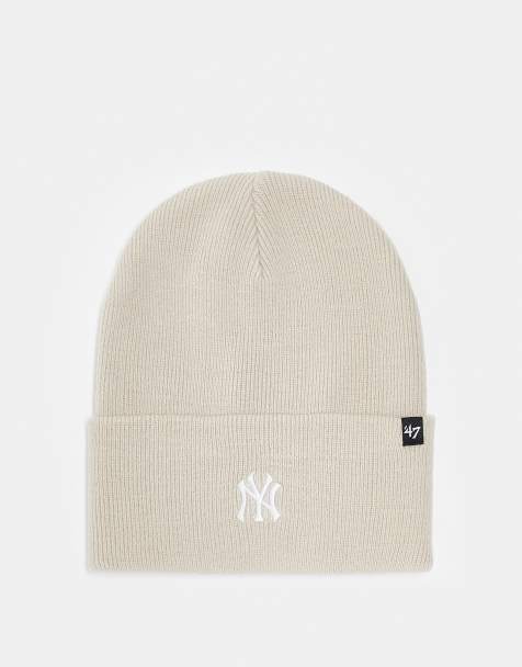 47 Brand - New York Yankees - Beanie met mini logo in ecru - view 1