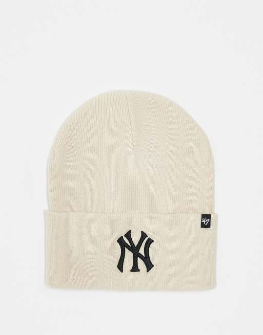 47 Brand – New York Yankees – Beżowa czapka beanie