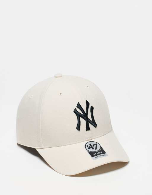 47 Brand – New York Yankees – Czapka z daszkiem w kolorze złamanej bieli