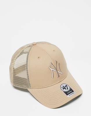 47 Brand - New York Yankees - Kappe in Beige aus Mesh-Rückseite-Neutral