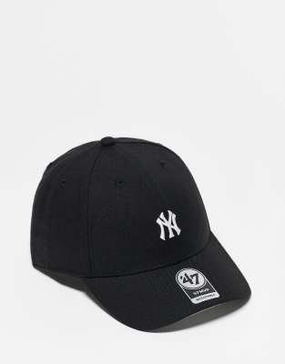 47 Brand - New York Yankees - Kappe in Schwarz mit kleinem Logo