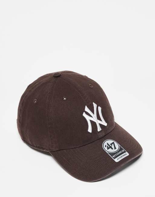 47 Brand – New York Yankees – Kappe in verwaschenem Braun