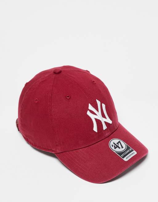 47 Brand – New York Yankees – Kappe in verwaschenem Rot