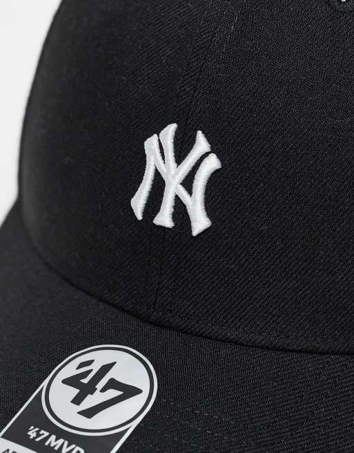 47 Brand New York Yankees mini logo cap in black ASOS