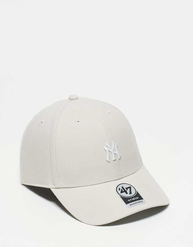 47 Brand - new york yankees mini logo cap in off white