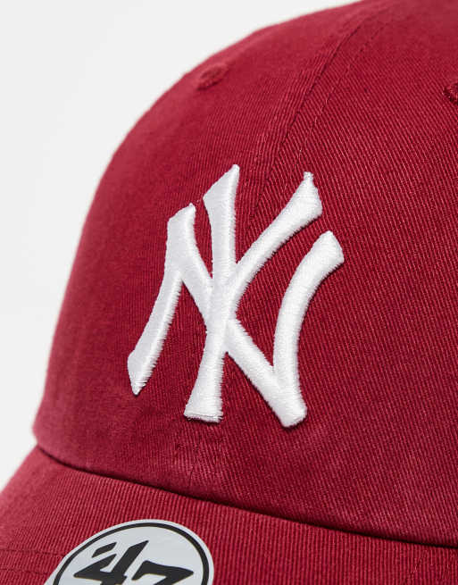 47 Brand – New York Yankees – Röd, tvättad keps, 3 av 3