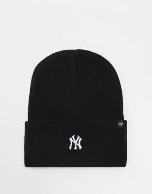 47 Brand - New York Yankees - Strickmütze in Schwarz mit kleinem Logo