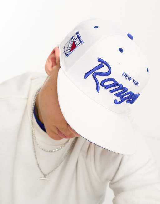 47 Brand NHL NY Rangers Snapback Cap In White for Men