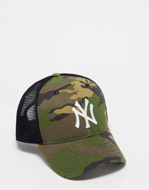 47 Brand - NY - Cappellino con retro in rete e stampa mimetica