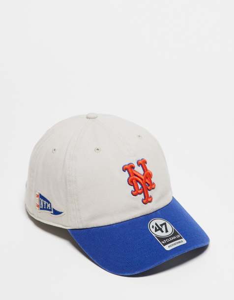 47 Brand NY Mets baseball cap in off white and blue - view 1