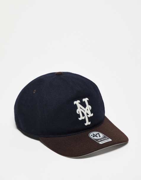 47 Brand NY Mets hitch contrast peak cap in navy - view 1