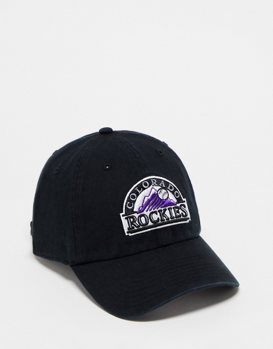 47 Brand NY Rockies clean up cap in washed black