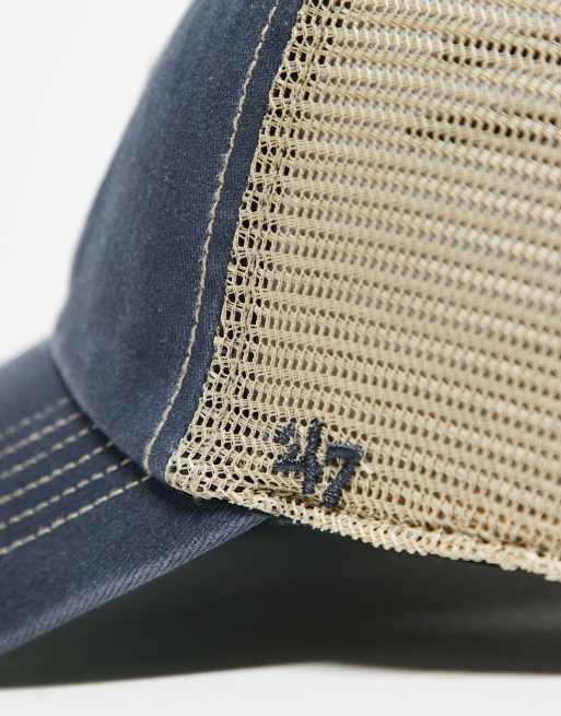 47 Brand NY unisex mesh back cap in washed grey multi | ASOS