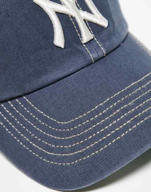 47 Brand NY unisex mesh back cap in washed grey multi | ASOS