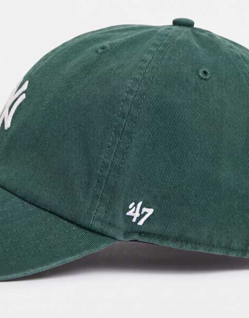 47 Brand NY Yankees base runner mini logo cap in dark green, 7 of 7