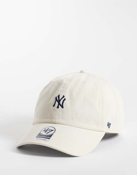 47 Brand NY Yankees base runner mini logo cap in neutral - view 1