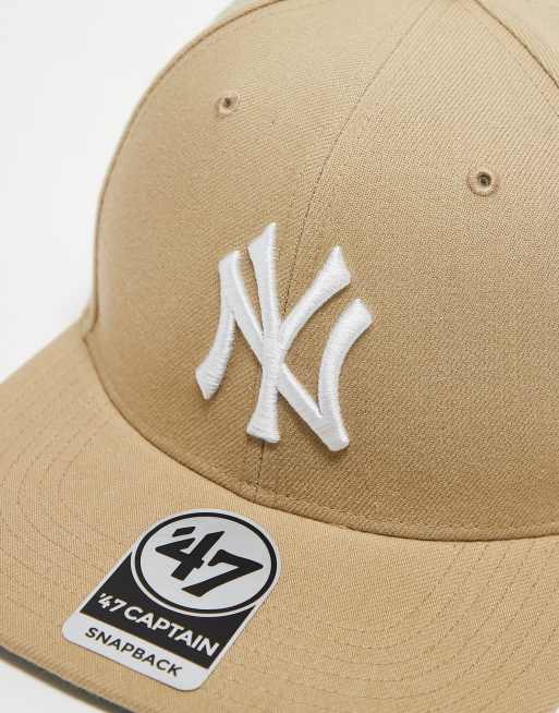 47 Brand - NY Yankees - Beige kasket med flad skygge, 2 af 3