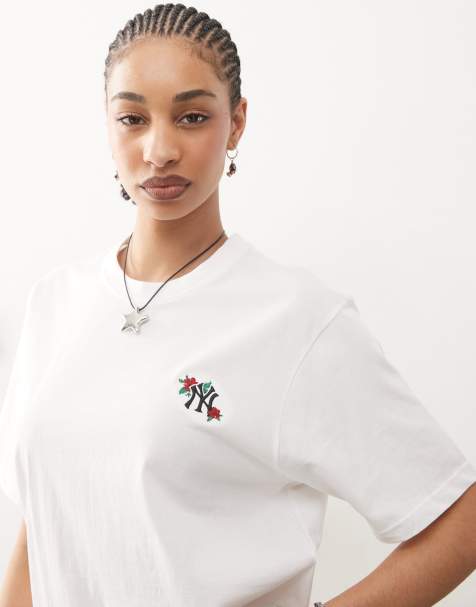 47 Brand – NY Yankees – Biały T-shirt z małym logo - view 1