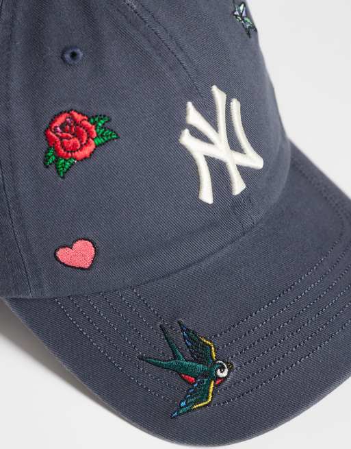 47 Brand – NY Yankees – Blå keps med utspridda broderier och logga, 2 av 3