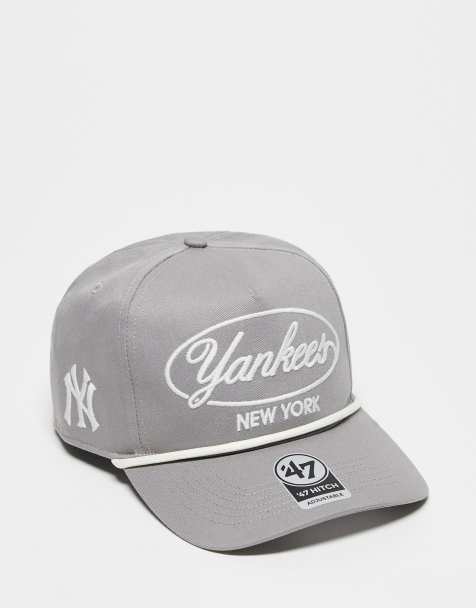 47 Brand NY Yankees bubble script detail hitch cap in grey - view 1