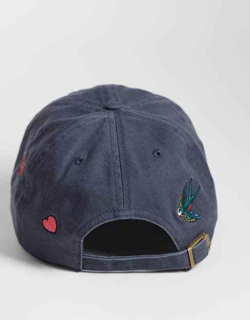 47 Brand - NY Yankees - Cappellino da donna blu con logo ricamato multicolore, 3 di 3