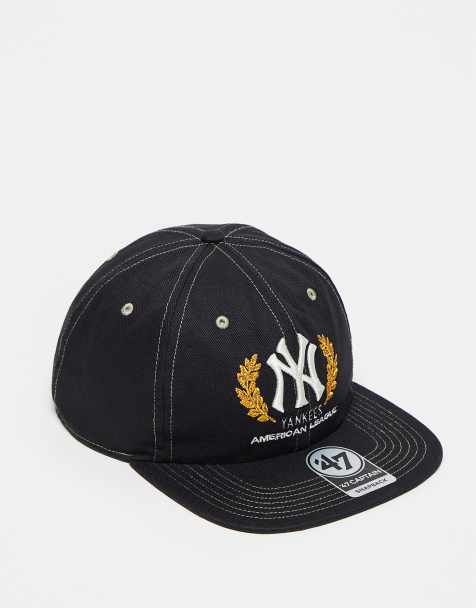 47 Brand – NY Yankees – Captain – Svart baseballkeps med souvenirbroderi - view 1