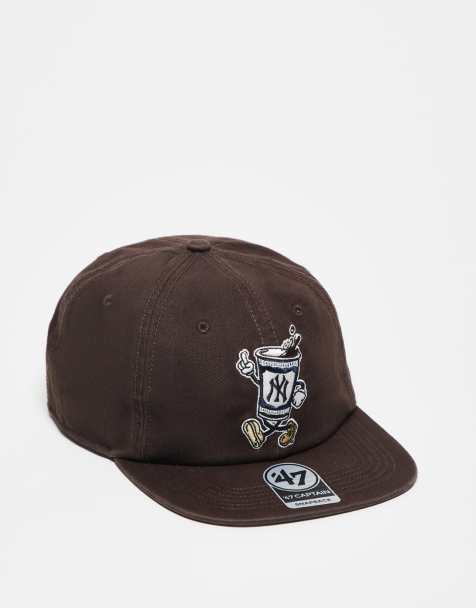 47 Brand NY Yankees cartoon motif detail captain cap in brown - view 1