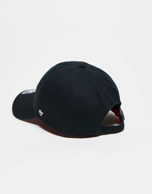 47 Brand NY Yankees clean up baseball cap in black with heart embroidery, 3 of 3
