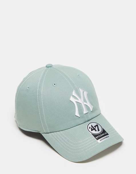 47 Brand NY Yankees clean up baseball cap in blue with contrast stitch - view 1