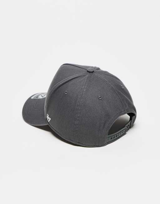 47 Brand NY Yankees clean up baseball cap in charcoal grey, 3 of 3