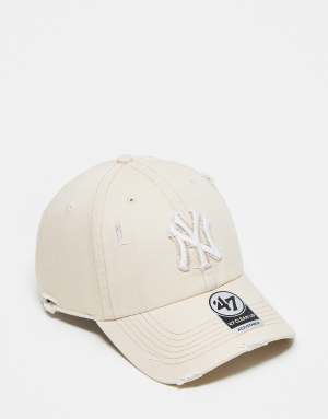 47 Brand NY Yankees clean up baseball cap in distressed beige