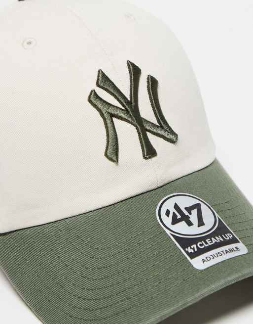 47 Brand - NY Yankees - Clean Up - Baseballpet in wit en grijs, 2 van 3