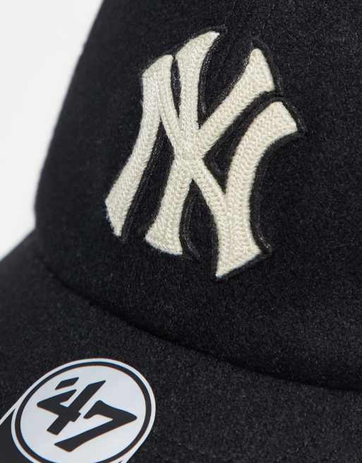 47 Brand – NY Yankees – Clean Up – Bestickte Premium-Kappe in Schwarz, 2 von 3
