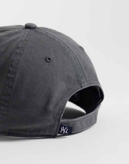 47 Brand NY Yankees clean up cap in charcoal grey, 3 of 3