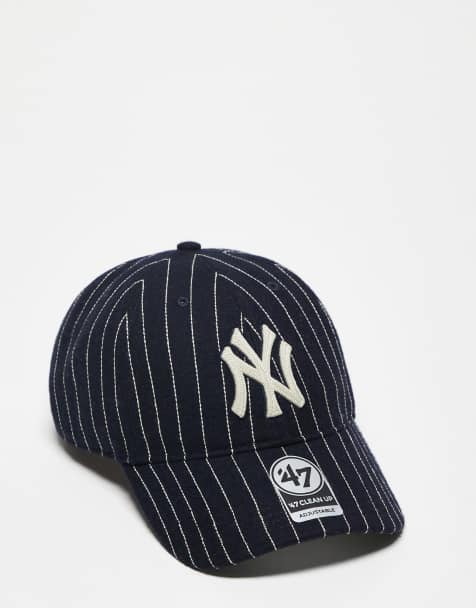 47 Brand NY Yankees clean up cap with contrast stripe detail in navy - view 1