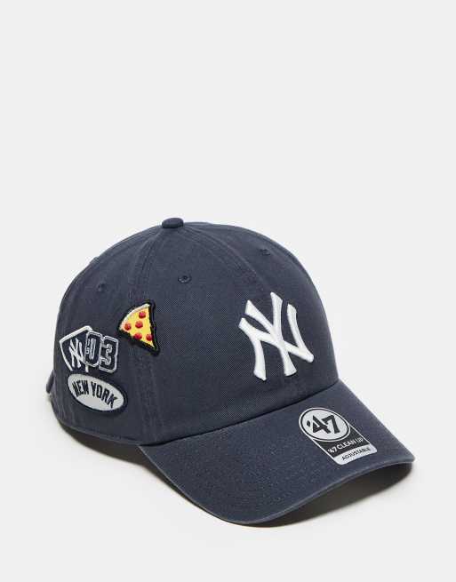 47 Brand - NY Yankees Clean Up - Cappello con visiera blu navy con stemmi multicolore