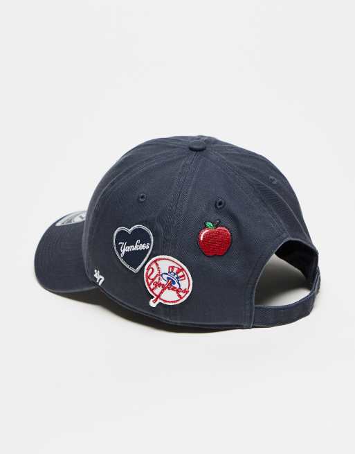 47 Brand - NY Yankees Clean Up - Cappello con visiera blu navy con stemmi multicolore, 2 di 3