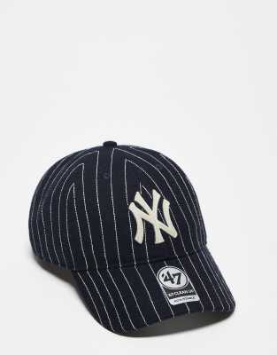 47 Brand - NY Yankees - Clean Up - Kappen in Marineblau mit Kontraststreifen-Detail