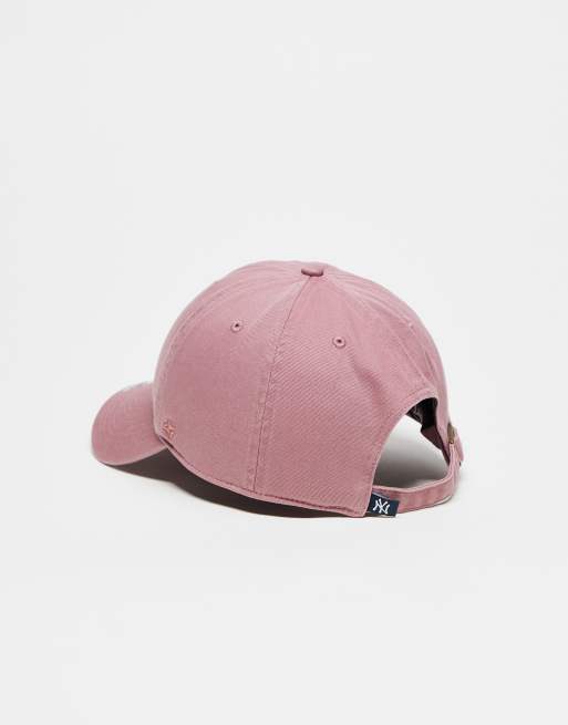 47 Brand - NY Yankees Clean Up - Lyserød baseballcap med tonet logo, 3 af 3