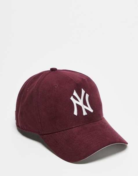 47 Brand NY Yankees faux suede MVP cap in burgundy - view 1