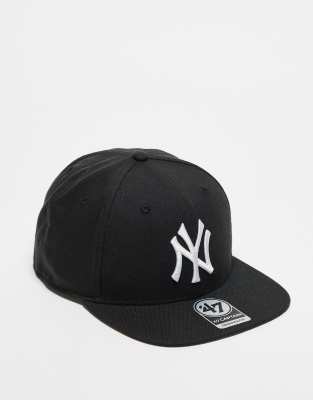 47 Brand 47 Brand NY Yankees flat cap in black