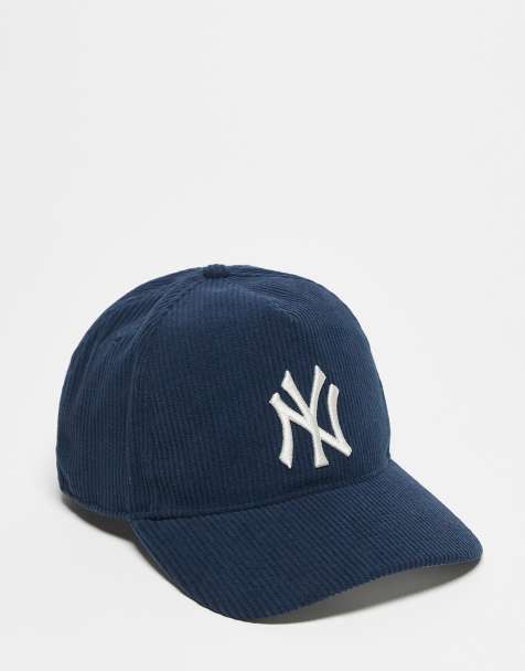 47 Brand NY Yankees hitch courdroy cap in navy - view 1