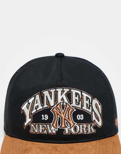 47 Brand - NY Yankees - Hitch - Sort/brun baseballcap med ruskindsskygge, 2 af 3