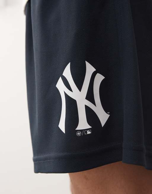 47 Brand NY Yankees imprint logo shorts in navy, 2 of 5