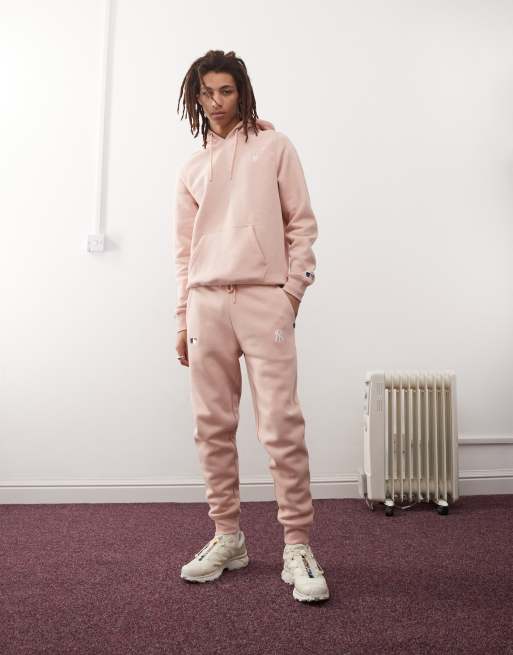 47 Brand NY Yankees Joggers color malva polvere con logo piccolo in coordinato ASOS