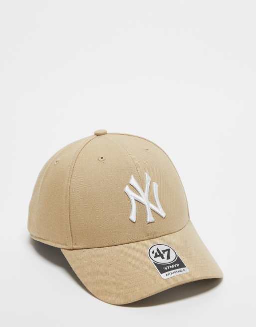 47 Brand – NY Yankees – Kappe in Beige mit „Clean Up“-Motiv